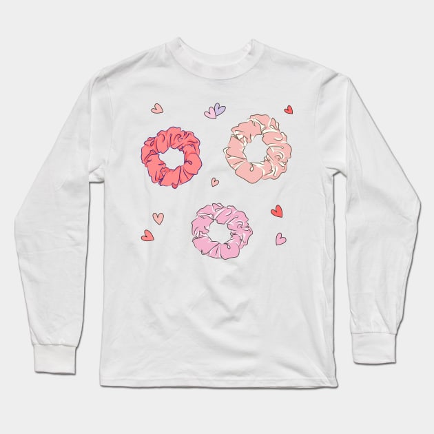 cute hair scrunchie Long Sleeve T-Shirt by princessmi-com